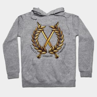 Gold Vigiles Urbani Logo Hoodie